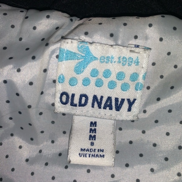 Kid’s black Old Navy pea coat size 8 - Picture 2 of 2